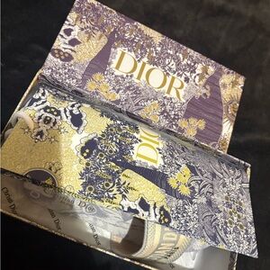 Dior Purple and Gold Floral Patterned Box
